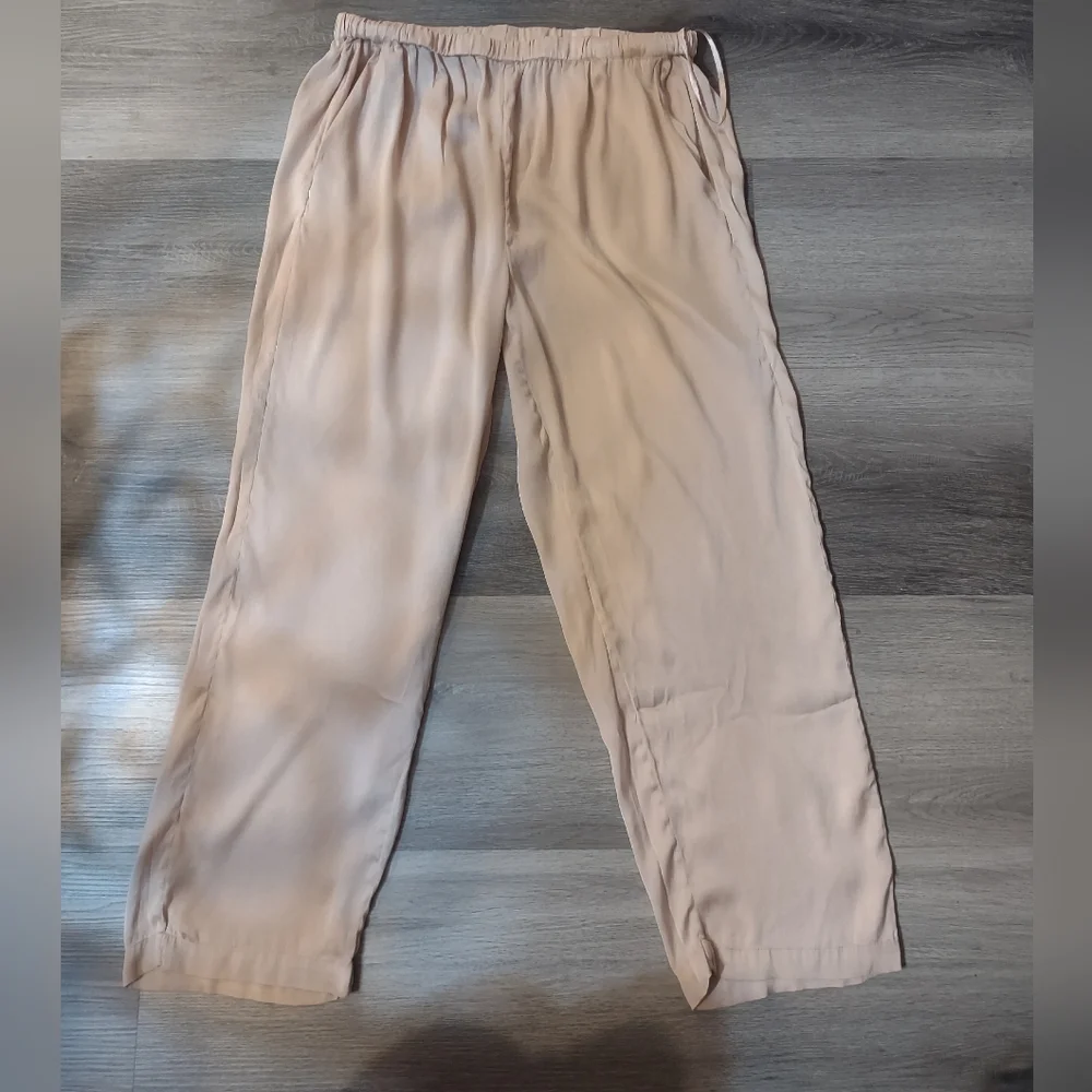SKIN Rose Pink Silk Blend Pajama Pants